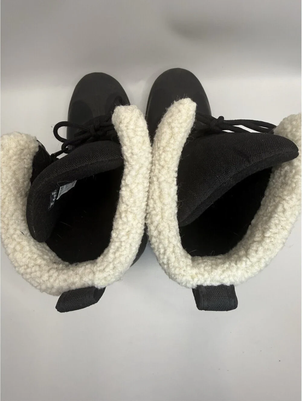 SOREL Cumberland Winter Snow Boots Womens 7.5 Black Waterproof Faux Fur Lining